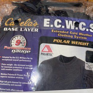 Cabela's E.C.W.C.S. Lightweight Base Layer Long-Sleeve Crew for Men. Brand New,
